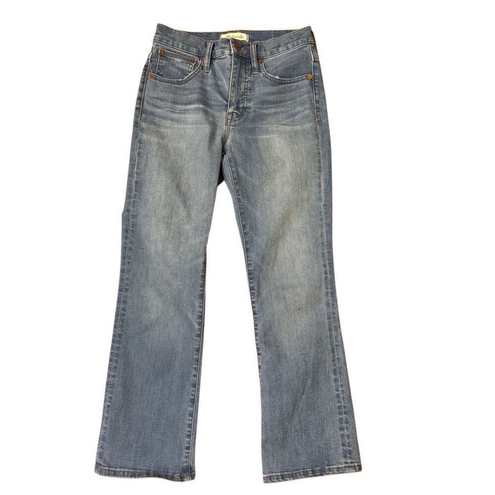 Madewell Cali Demi Boot Bootcut Cropped Jeans Light Wash Size 24
